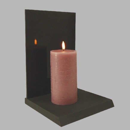 Uyuni LED candle color Shabby Pink 78 mm x 152 mm