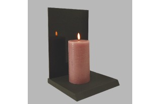 Uyuni LED candle color Shabby Pink 78 mm x 152 mm