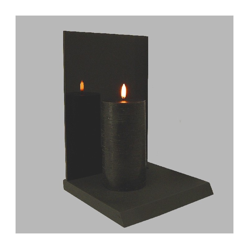 Uyuni LED kaars kleur Cornwall Black 78 mm x 152 mm per stuk