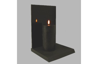 Bougie LED Uyuni couleur Cornwall Black 78 mm x 152 mm