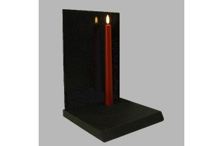 Uyuni LED candle color medici red 23 mm x 255 mm