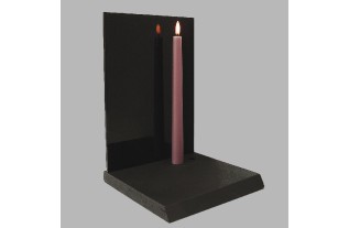 bougie LED Uyuni couleur shabby pink 23 mm x 255 mm