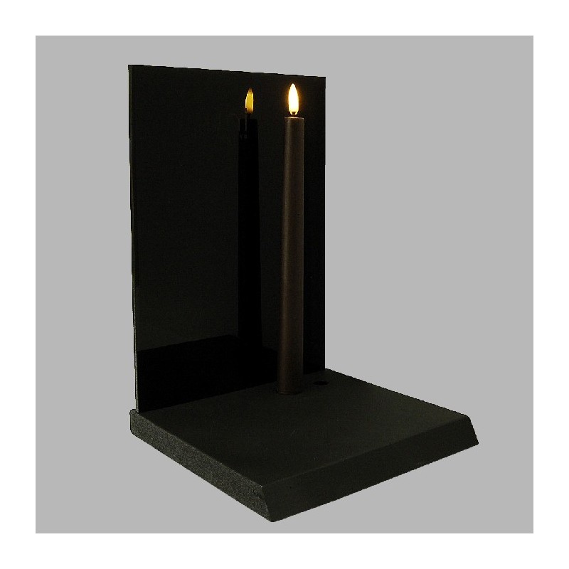 Uyuni LED candle color umber brown 23 mm x 255 mm