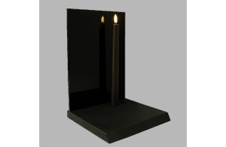 Uyuni LED candle color umber brown 23 mm x 255 mm