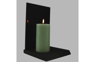 Uyuni LED candle color Peyote green 78 mm x 152 mm per piece