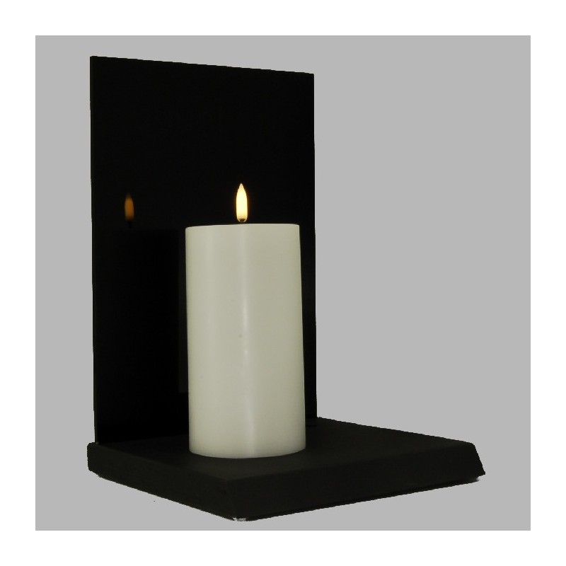 Uyuni LED kaars kleur Snow White 78 mm x 152 mm per stuk