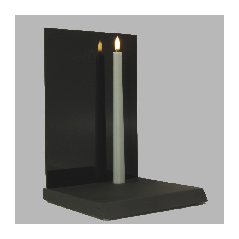 Uyuni LED candle color Montmartre Grey 23 mm x 255 mm