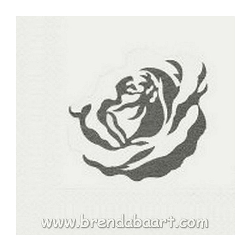 servetten van papier roos kleur wit grijs 33 x 33 cm servetten van papier roos kleur wit grijs 33 x 33 cm