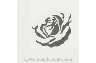 napkins of paper rose color wit-grey 33 x 33 cm