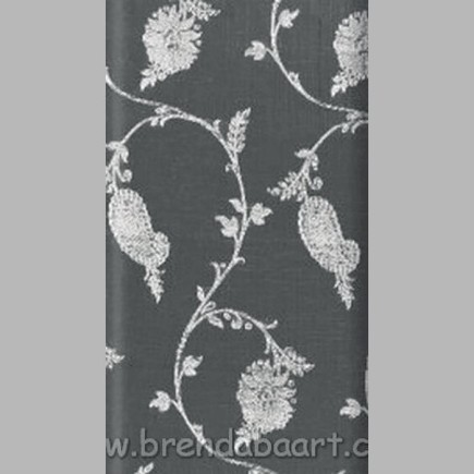 Nappe en Papier Paisley Cornwall Black – 138 × 220 cm