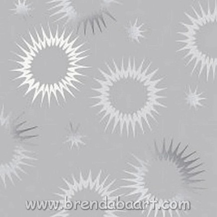 Groot servet of nap van papier funky star silver 40 x 40 cm