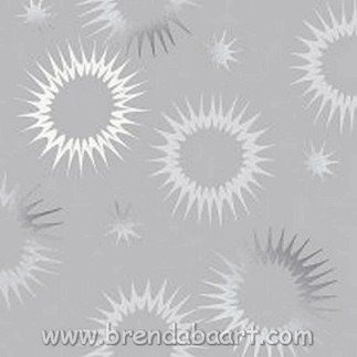 servetten van papier funky star silver 33 x 33 cm