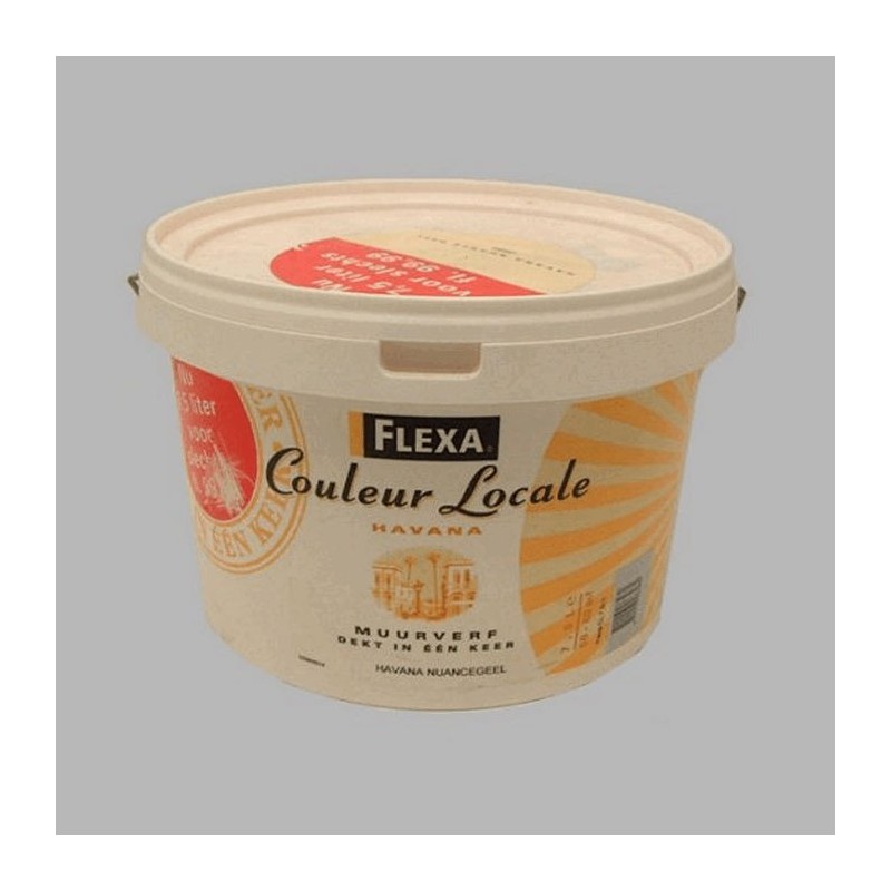 flexa couleur locale 7 5 liter havana nuance geel