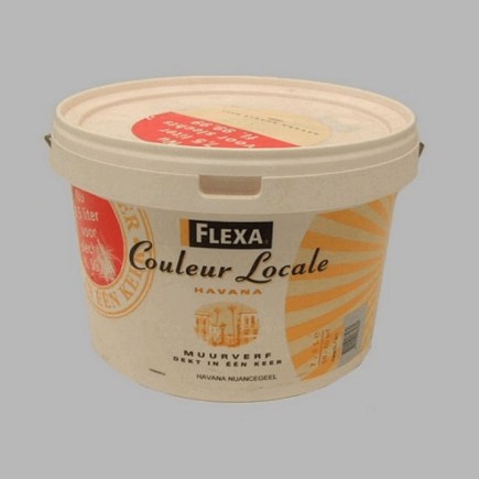flexa couleur locale 7 5 liter havana nuance geel