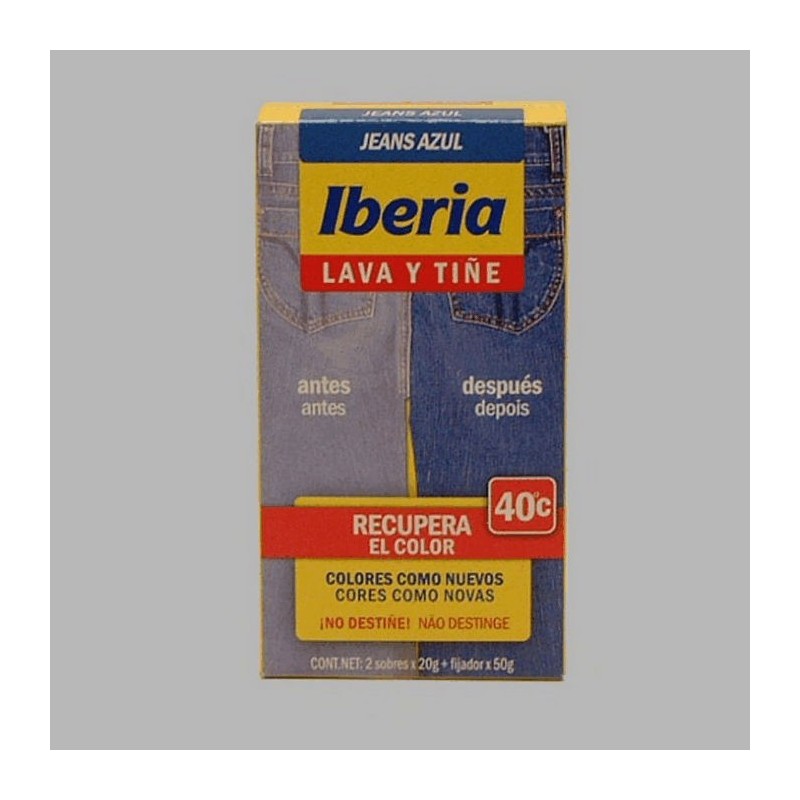 Teinture textile Iberia Jeans bleu (lava y tine) Teinture textile Iberia Jeans bleu (lava y tine)