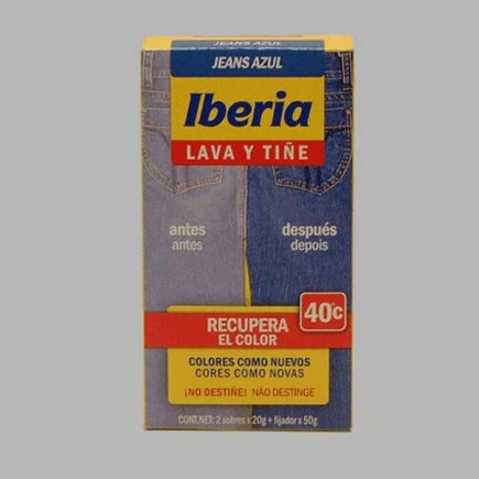Teinture textile Iberia Jeans bleu (lava y tine)
