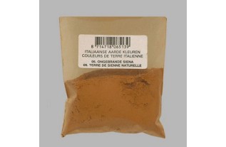 pigment voor schilders kleur ongebrande Sienna