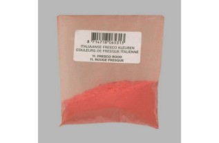 pigment pour les peintres couleur rouge de fresque