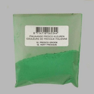 pigment pour les peintres couleur vert fresco