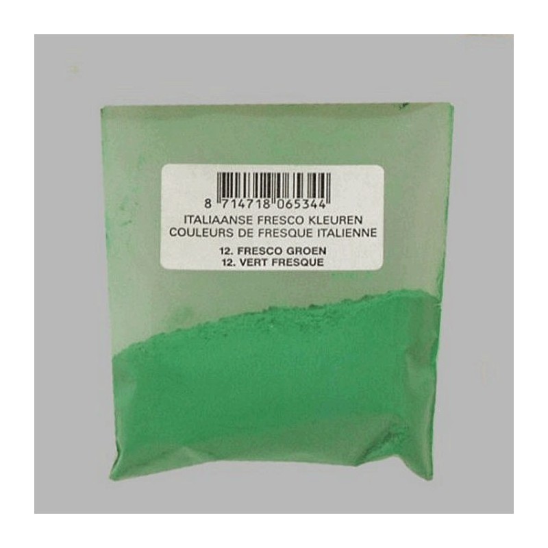 pigment pour les peintres couleur vert fresco