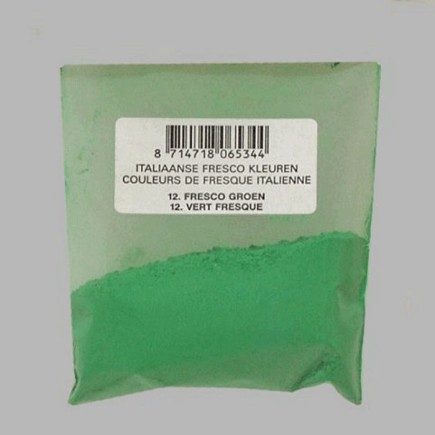 pigment pour les peintres couleur vert fresco