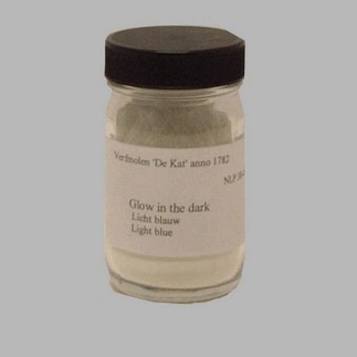 Cat lueur dansle fonc color bleu clair