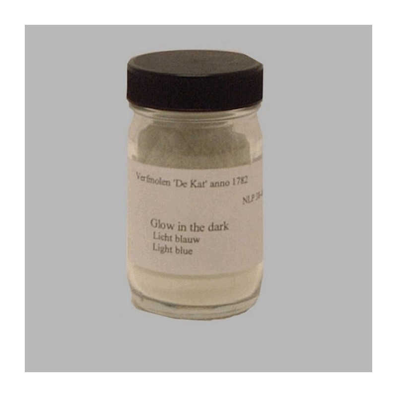 De Kat glow in the dark licht blauw