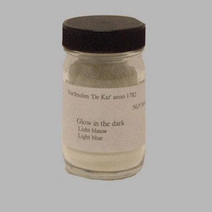 Cat lueur dansle fonc color bleu clair