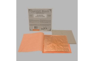 feuille cuivre imitation 14 x 14 cm 25 feuilles