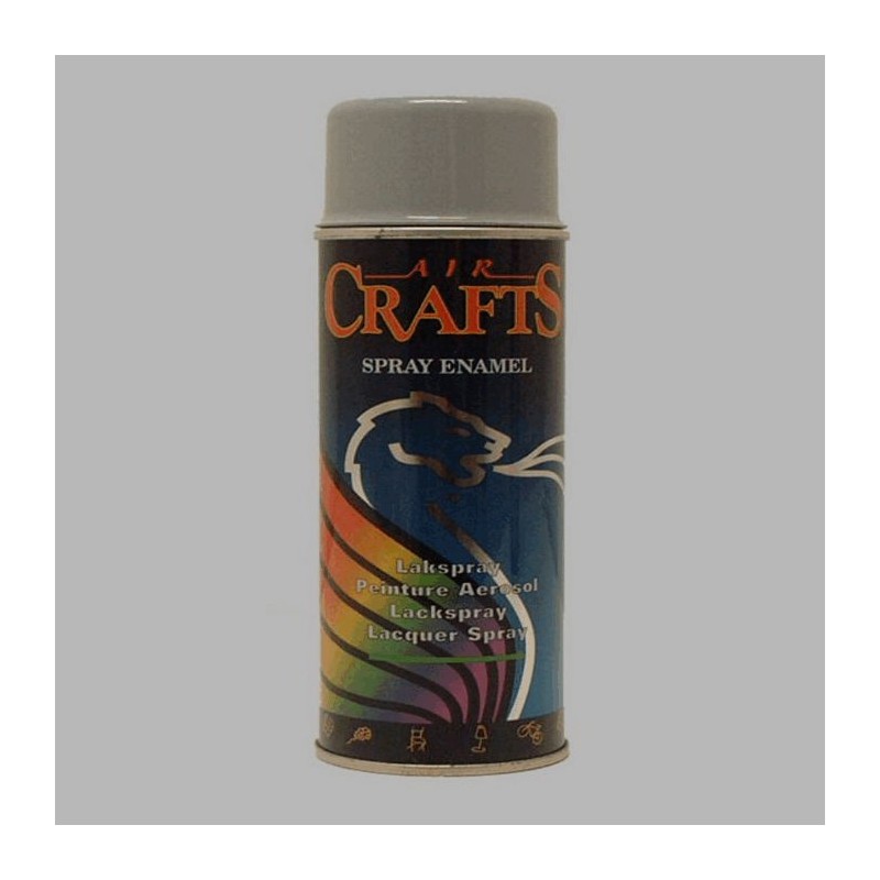 Air Crafts peinture en aérosol haute brillance 400 ml Gris argent 7001 RAL