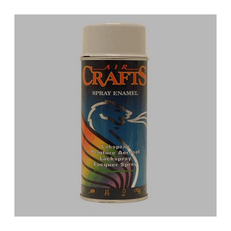 Air Crafts spuitlak hoogglans 400 ml lichtgrijs 7035 RAL Air Crafts spuitlak hoogglans 400 ml lichtgrijs 7035 RAL