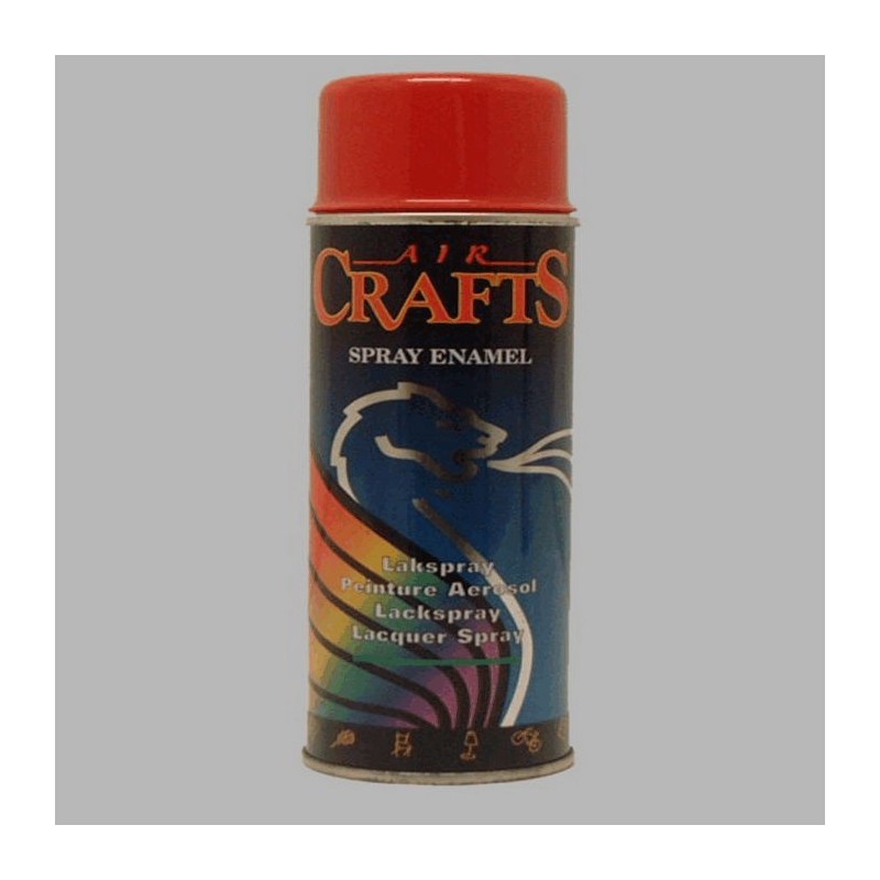 Air Crafts peinture en aérosol haute brillance 400 ml rouge feu 3000 RAL
