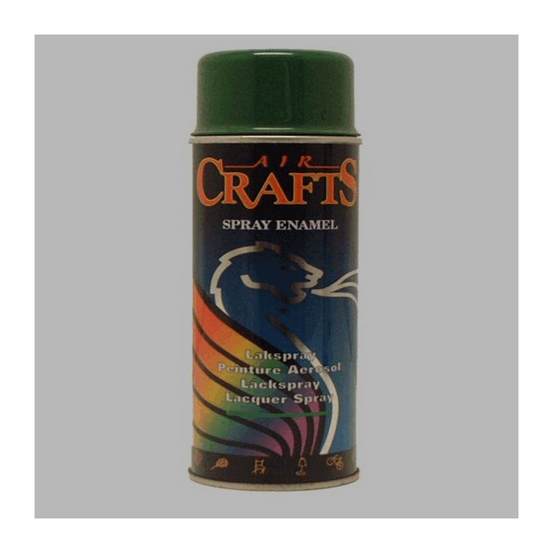 Air Crafts peinture en aérosol haute brillance 400 ml vert Feuille 6002 RAL