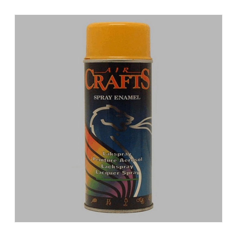 Air Crafts peinture en aérosol haute brillance 400 ml jaune doré 1004 RAL