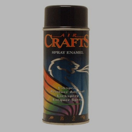 Air Crafts spray paint high gloss 400 ml deep black 9005 RAL