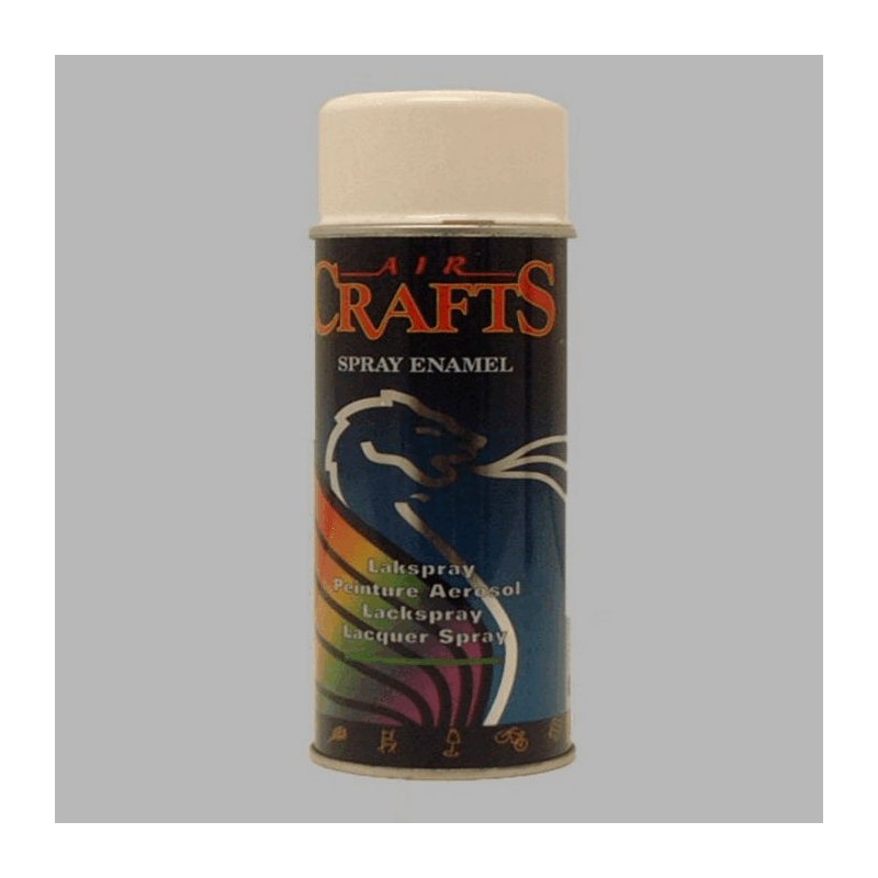 Air Crafts spray paint high gloss 400 ml clear white 9010 RAL