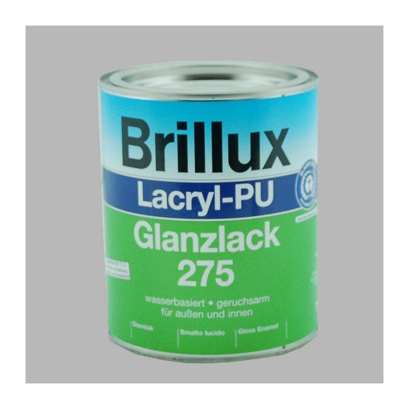 brillux Lacryl PU Gloss Lacquer 275 contenu 750 ml gamme de couleurs