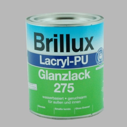brillux Lacryl PU Gloss Lacquer 275 contenu 750 ml gamme de couleurs