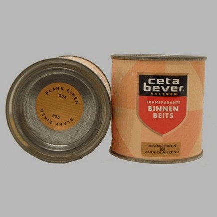 cetabever binnenbeits hout blank eiken 250 ml
