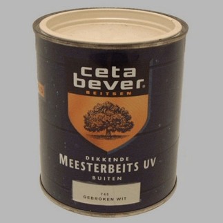 cetabever houtbeits UV gebroken wit 750 ml
