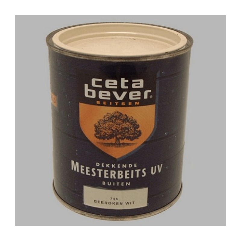cetabever houtbeits UV gebroken wit 750 ml