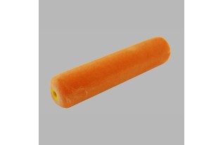 flocked paint roller length 15 cm thickness 38 mm one-sided rounded orange