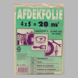 afdekfolie afmeting 4 x 5 meter