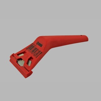 Grattoir à verre largeur 6 cm couleur rouge
