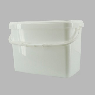 Seau rectangulaire à peinture de Decoration avec couvercle