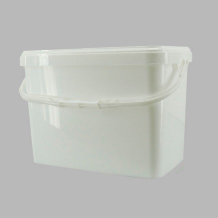Seau rectangulaire à peinture de Decoration avec couvercle