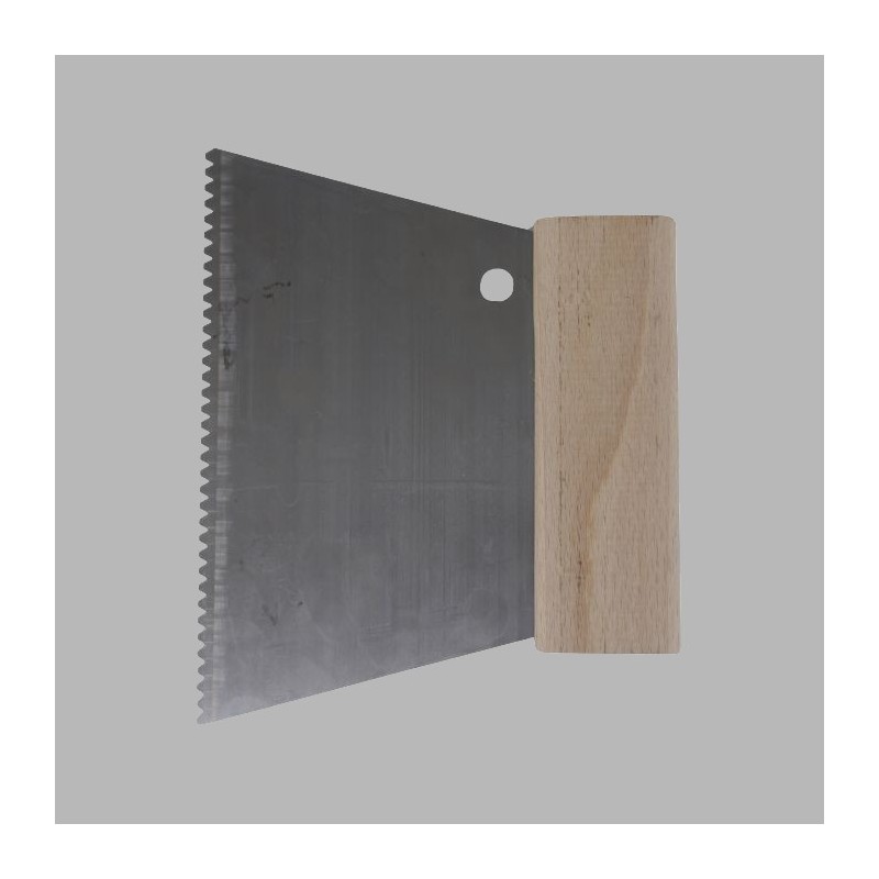 Peigne à colle moyen avec manche en bois