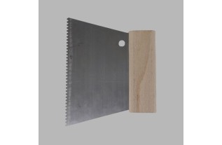 Peigne à colle moyen avec manche en bois