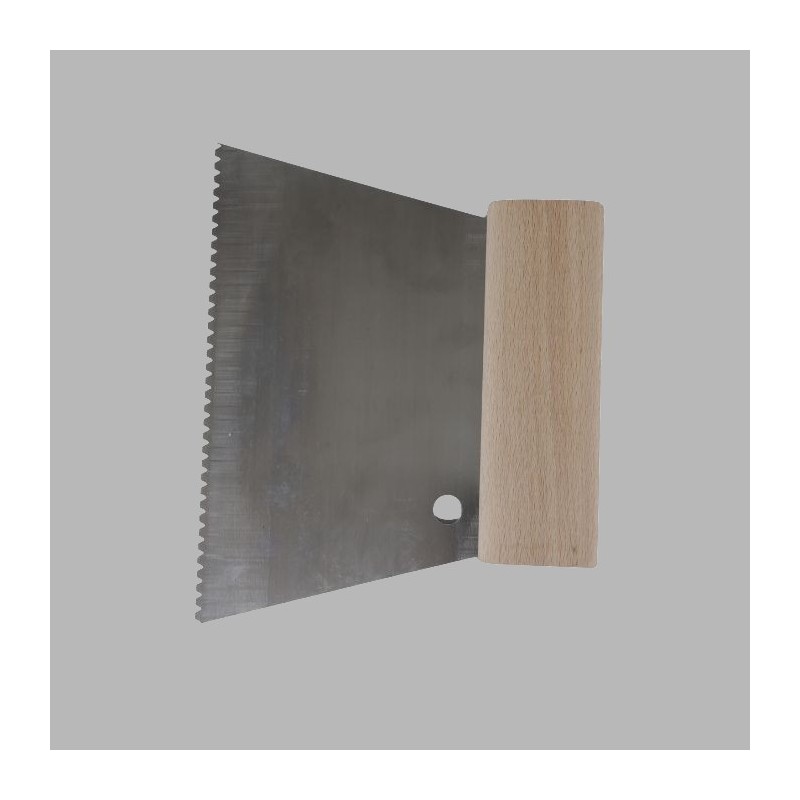 Glue comb fine with wooden handle