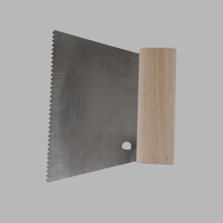 Glue comb fine with wooden handle